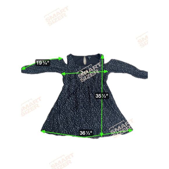 Torrid cold shoulder black heart skater dress plus size 2 (2X) - Picture 7 of 10